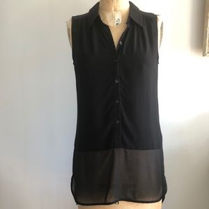 H&M Sleeveless Black Blouse   Size 4
